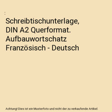 Schreibtischunterlage din quer gebraucht kaufen  Trebbin
