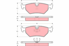 Trw gdb1109 rear for sale  RUGBY