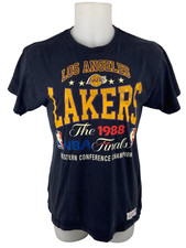 Camiseta Los Angeles Lakers unissex média 1988 NBA Finals Mitchell & Ness comprar usado  Enviando para Brazil