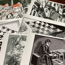 Escher art postcards. for sale  CARNFORTH