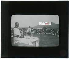 Ceremonia, Sacerdote, Foto Placa De Vidrio, Negro Y Blanco, Positivo 8,5x10 Cm comprar usado  Enviando para Brazil