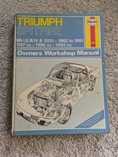 Triumph spitfire mk1 for sale  LETCHWORTH GARDEN CITY