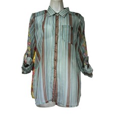 Camisa Aratta Silent Journey floral botão traseiro bordado boho tamanho P comprar usado  Enviando para Brazil