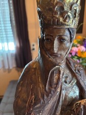 Antike heiligenfigur holz gebraucht kaufen  Rain