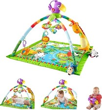 Usado, Tapete Fisher-Price bebê floresta tropical música e luzes academia de luxo com 10+ brinquedos comprar usado  Enviando para Brazil