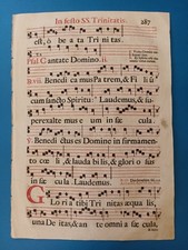 Pagina antifonario usato  Portici