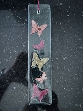 Glass butterfly decoration for sale  DARWEN