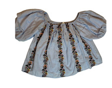 Blusa American Eagle Outfitters tamanho médio bordada mangas inchadas azul claro comprar usado  Enviando para Brazil