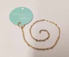 Pulseira permanente JBloom PermaLink tom dourado aço inoxidável minúscula corrente de coração comprar usado  Enviando para Brazil