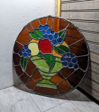 Vintage round stained for sale  Aurora