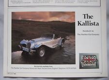 1989 panther kallista for sale  DARWEN