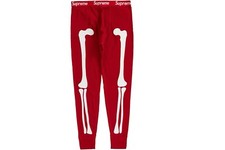 Calça térmica Supreme Hanes Bones vermelha tamanho pequeno 30 X 32 comprar usado  Enviando para Brazil