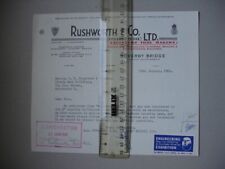 1961 letter rushworth for sale  BRIGG