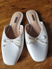 Ladies white mules for sale  BRISTOL