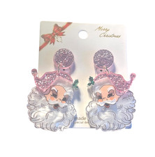 Christmas earrings santa for sale  Fontana