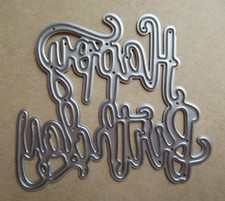 Happy birthday metal for sale  WESTERHAM
