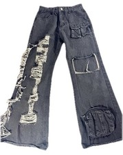 zipper ripped jeans black for sale zipper ripped jeans black for sale Puyallup