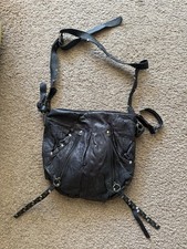 Topshop black leather for sale  SAFFRON WALDEN