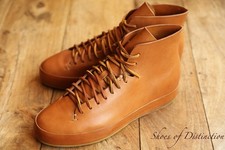 Tênis Masculino de Feltro Couro Marrom Hi High Tops Reino Unido 9 G EUA 10 UE 43 Raro comprar usado  Enviando para Brazil