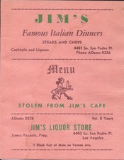 Used menu jim for sale  Tempe