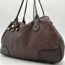 Bolsa de mão GUCCI GG Princy bolsa de ombro 163805 couro marrom escuro autêntica comprar usado  Enviando para Brazil
