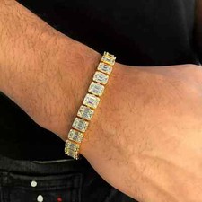 Baguette moissanite men for sale  GLASGOW