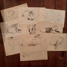 Lot dessins anciens d'occasion  Paris XX