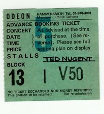 Ted Nugent Boletos Vintage Euroshock Tour Birmingham Odeon 1979 segunda mano  Embacar hacia Argentina