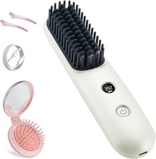 Usado, Alisador de cabelo sem fio tela LCD 2 em 1, aquecimento rápido, para viagens comprar usado  Enviando para Brazil