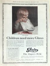 Suplemento alimentar infantil GLAXO (Builds Bonnie Babies) anúncio #3: impressão antiga de 1920, usado comprar usado  Enviando para Brazil