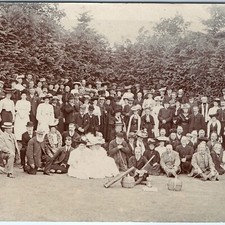 Foto masculina gaita de foles festival RPPC c1910s Majestic Scottish Highland Gathering A142, usado comprar usado  Enviando para Brazil