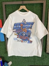 Camiseta Vintage Anos 90 Kentucky Wildcats Tamanho XL Racing To Indy SS Allsport Tag comprar usado  Enviando para Brazil