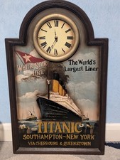 Titanic plaque clock for sale  MATLOCK
