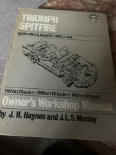 Haynes triumph spitfire for sale  READING