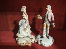 Coppia statuine capodimonte usato  Marcianise