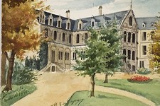 Aquarelle originale jugny d'occasion  Angers-