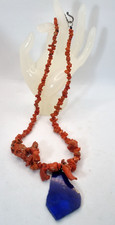 Corallo lapislazzuli collana usato  Palermo