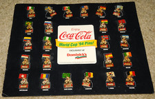 Pinbacks vintage 94 Coca-Cola Coca-Cola EUA Copa do Mundo conjunto de 24 países comprar usado  Enviando para Brazil