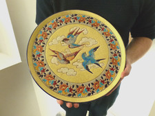 Superbe plat emaux d'occasion  Montsûrs