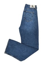 Jeans Calvin Klein cintura alta reto feminino tamanho 30W 30L azul designer  comprar usado  Enviando para Brazil