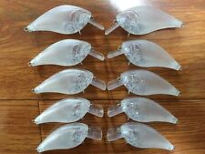 10 un. señuelos en blanco con pico cuadrado sin pintar cebo de pesca cuerpo de 2 3/4 pulgadas segunda mano  Embacar hacia Mexico