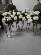 Vases white artificial for sale  BLAYDON-ON-TYNE