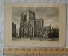 Vintage engraving york for sale  STOKE-ON-TRENT