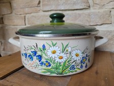 Cocotte émaillée beige d'occasion  Plonéour-Lanvern