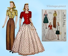 Usado, Roupas de boneca vintage McCall década de 1940 padrão de costura 1085 12,5 polegadas exibição manequim comprar usado  Enviando para Brazil