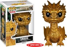 Vinil Funko Pop Gold Metallic SMAUG 124 THE HOBBIT 6" Novo na Caixa, usado comprar usado  Enviando para Brazil