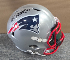 Capacete de tamanho completo assinado por Wes Welker Riddell Speed JSA Patriots autêntico comprar usado  Enviando para Brazil