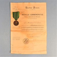 Diplome medailles ancien d'occasion  France