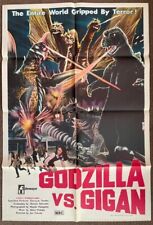 Aust. Pôster de filme de uma folha raro 1972 Godzilla vs Gigan comprar usado  Enviando para Brazil