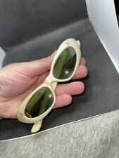 RARAS DE COLECCIÓN ORIGINALES AÑOS 50 GAFAS DE SOL OJO DE GATO SEÑORA LENTES VERDES ROPA DE SOL JAPÓN segunda mano  Embacar hacia Argentina